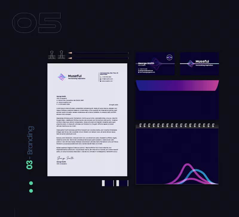 Cover image for Museful Brand Identity
To design a
