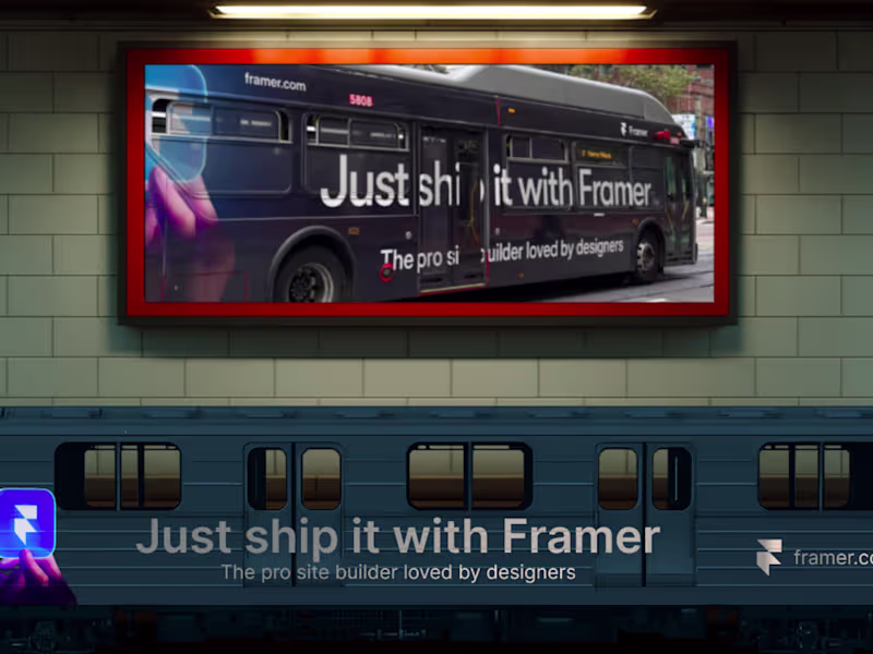 Cover image for Just ship it with Framer.
