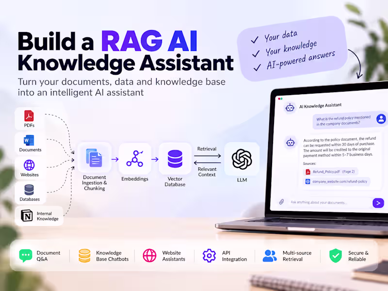 Cover image for Build a RAG AI Knowledge Assistant