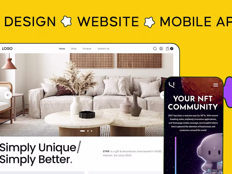 Cover image for I will create stunning UI/UX for web or mobile design web Figma