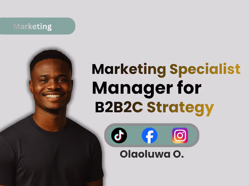 Cover image for Marketing Specialist for B2B2C Strategy