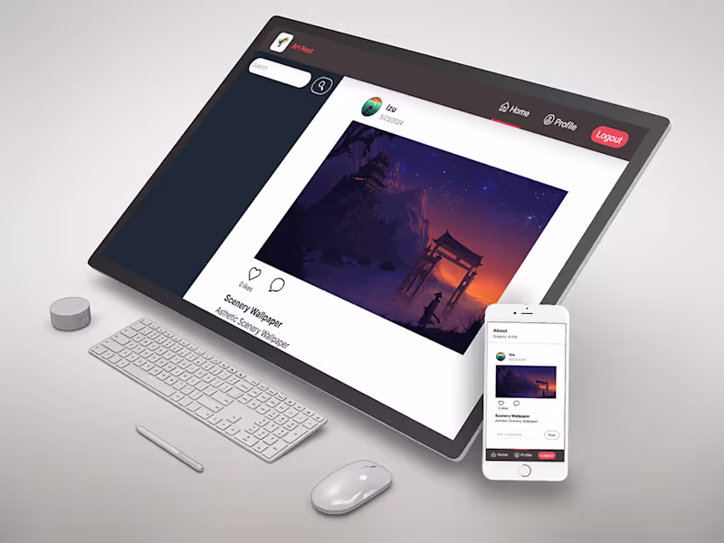 Cover image for Art-nest: Art Showcase Web App