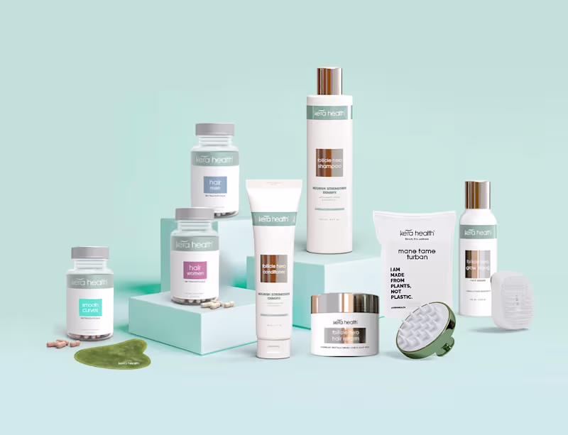 Cover image for Brand Design & Digital Presence | KeraHealth Beauty Supplements
