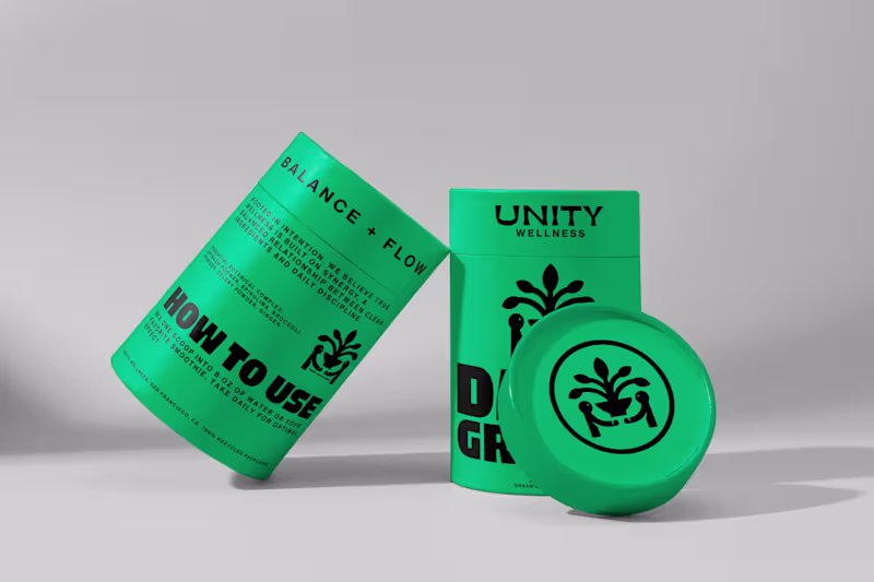 Cover image for BRAND IDENTITY & PACKAGING FOR UNITY WELLNESS