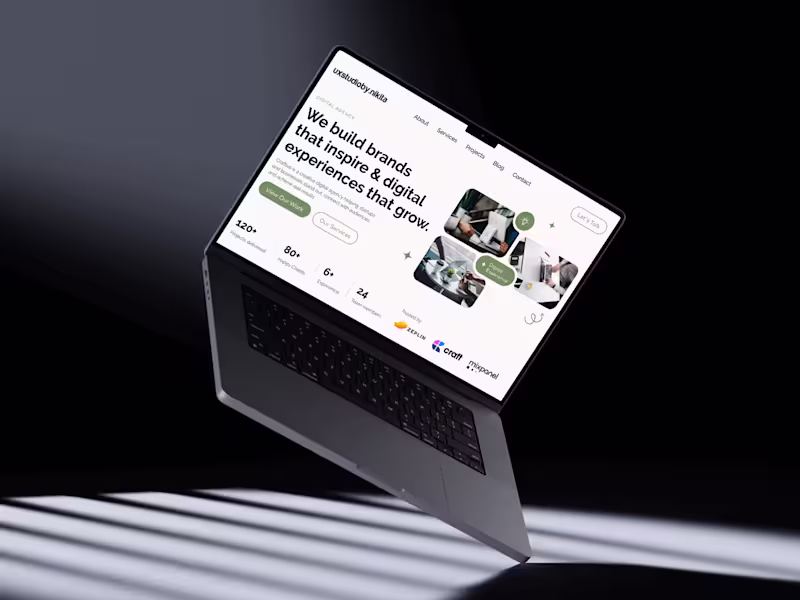 Cover image for Designed this modern hero section