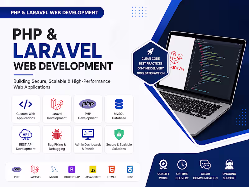 Cover image for PHP & Laravel Web Development