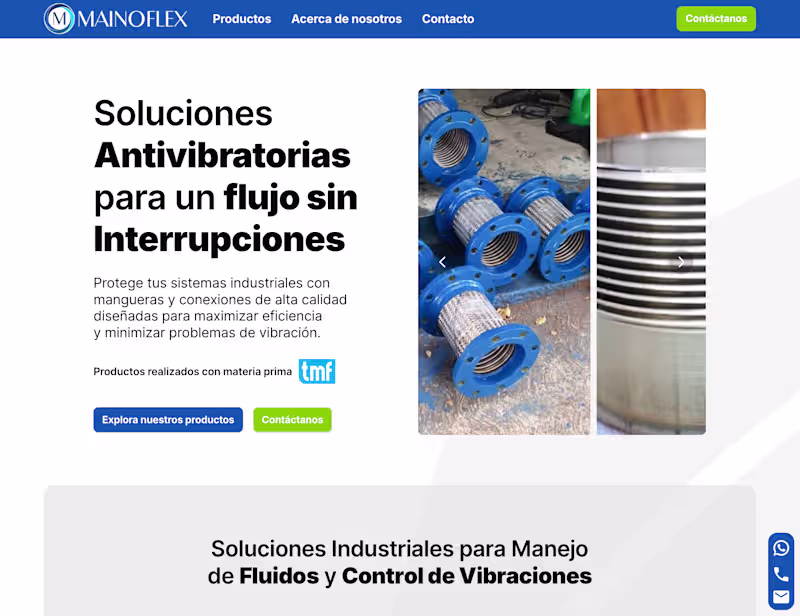 Cover image for Mainoflex — Industrial Antivibration Solutions