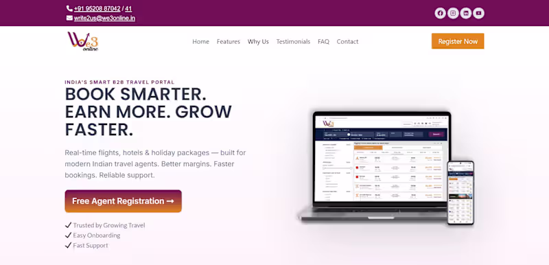 Cover image for Created Landing page in less