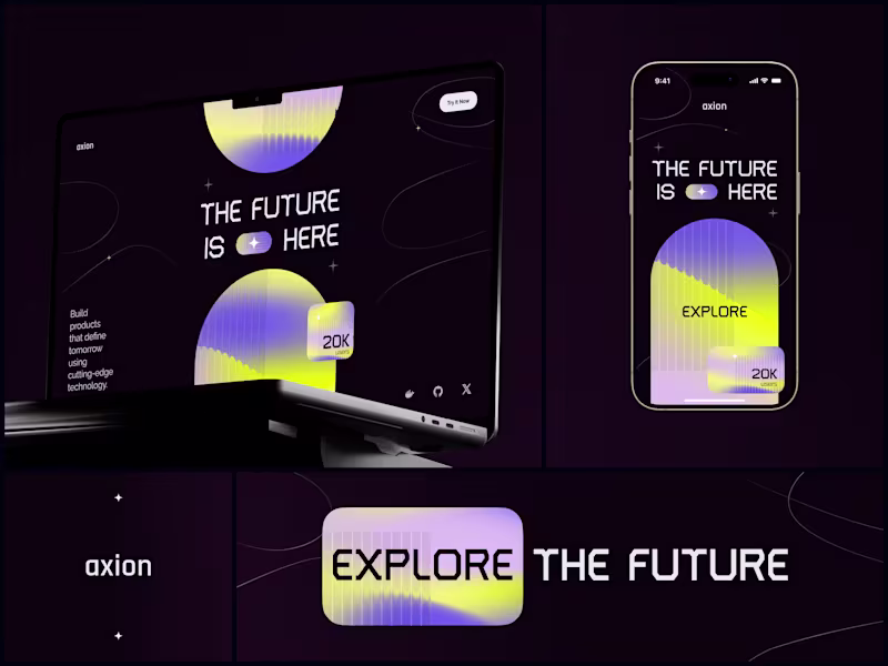 Cover image for Axion - Tech Startup Website