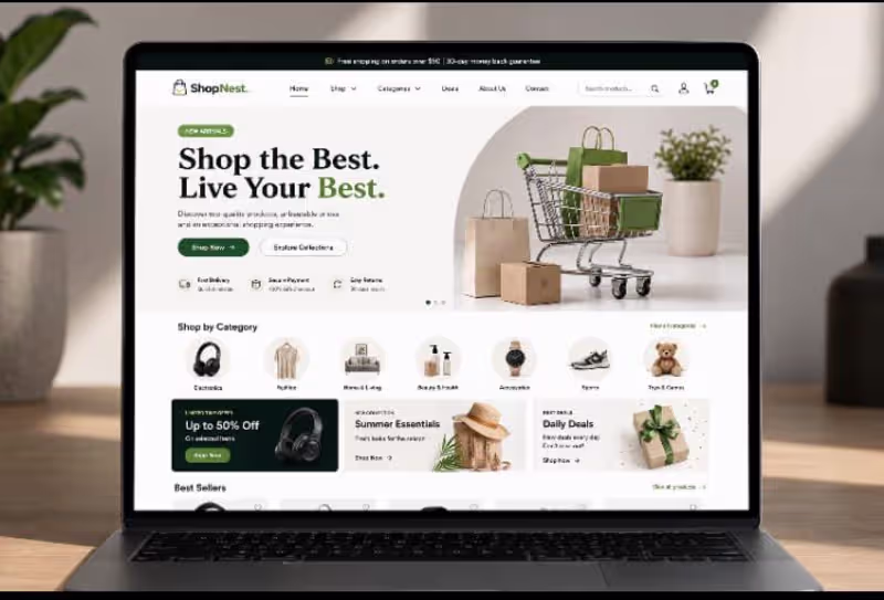 Cover image for E-Commerce Website Design | Desktop