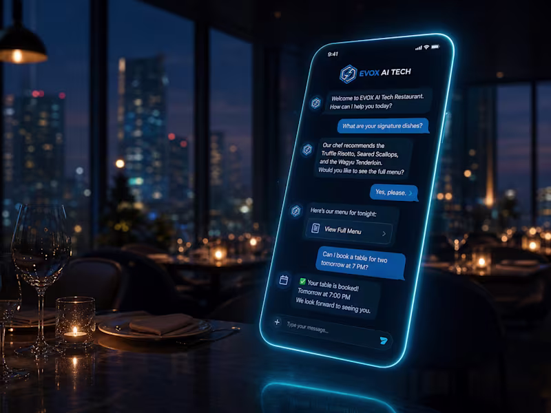 Cover image for AI Chatbot for Restaurant —