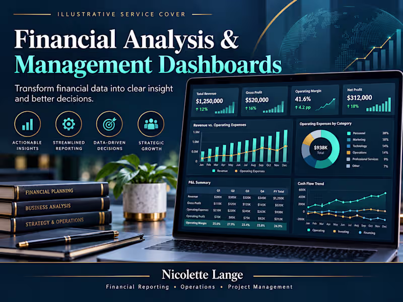Cover image for Financial Analysis & Management Dashboards