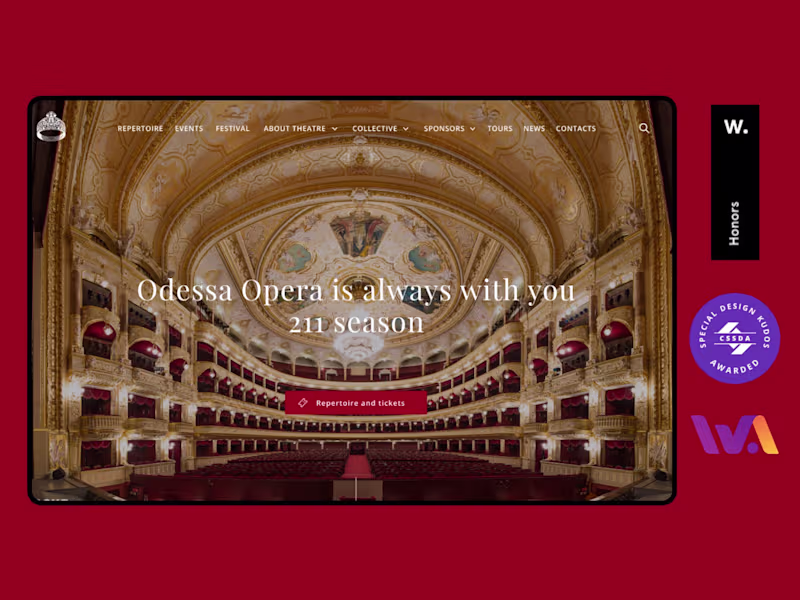 Cover image for Opera & Ballet Theatre Website Design & Development (WordPress)