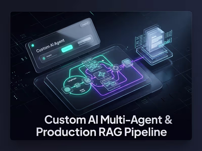 Cover image for Custom AI Agent & Production RAG Pipeline