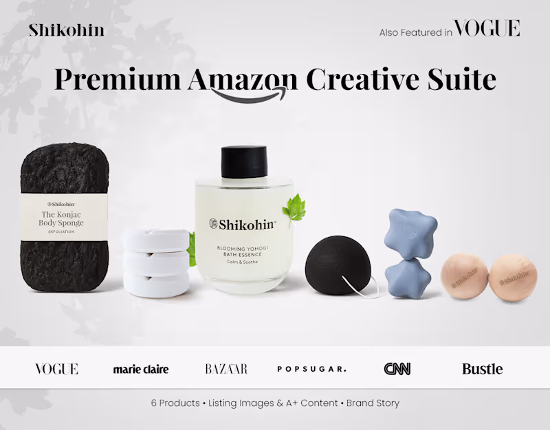 Cover image for Amazon Brandstory Listing & A+ for a Skincare Brand