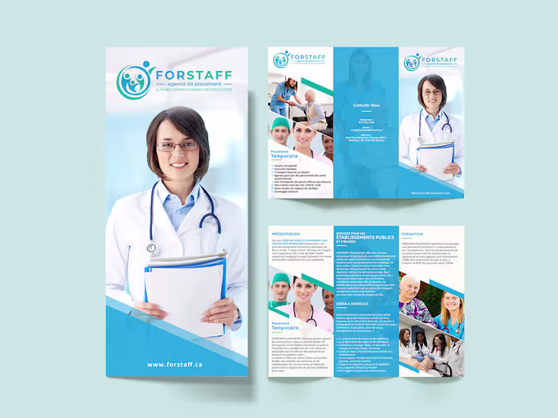 Cover image for Forstaff Healthcare Tri Fold Brochure Design