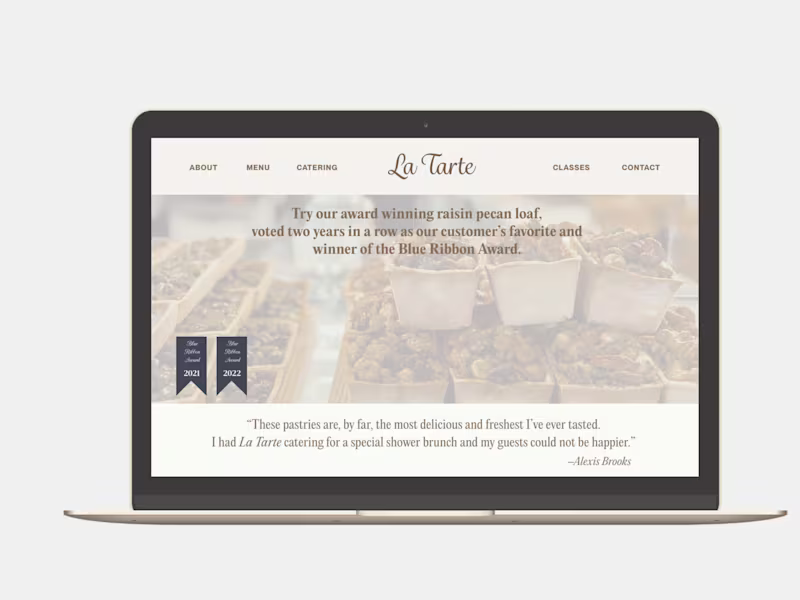 Cover image for La Tarte is a French-inspired
