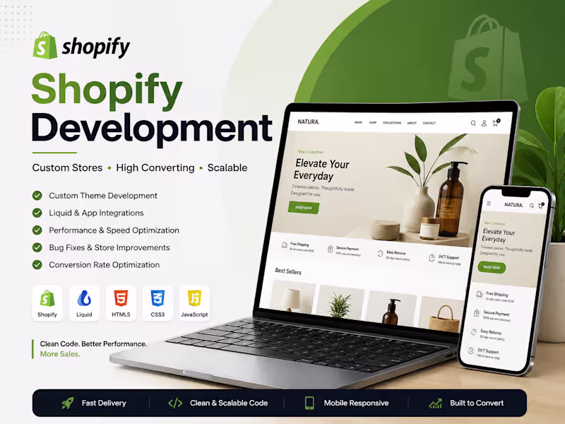 Cover image for Shopify Development & Customization