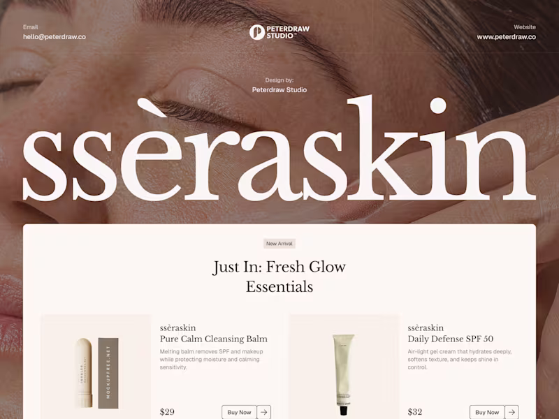 Cover image for Skincare E-Commerce Website Design