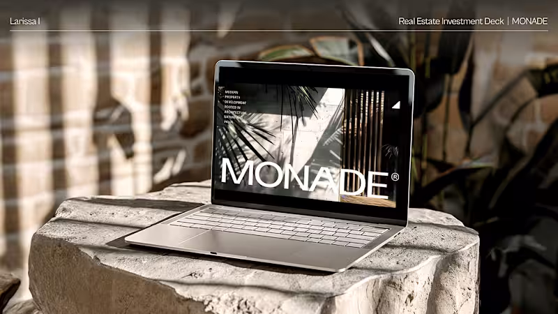 Cover image for MONADE — Deck for Real Estate Investment