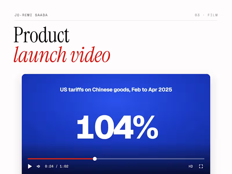 Cover image for Product launch video