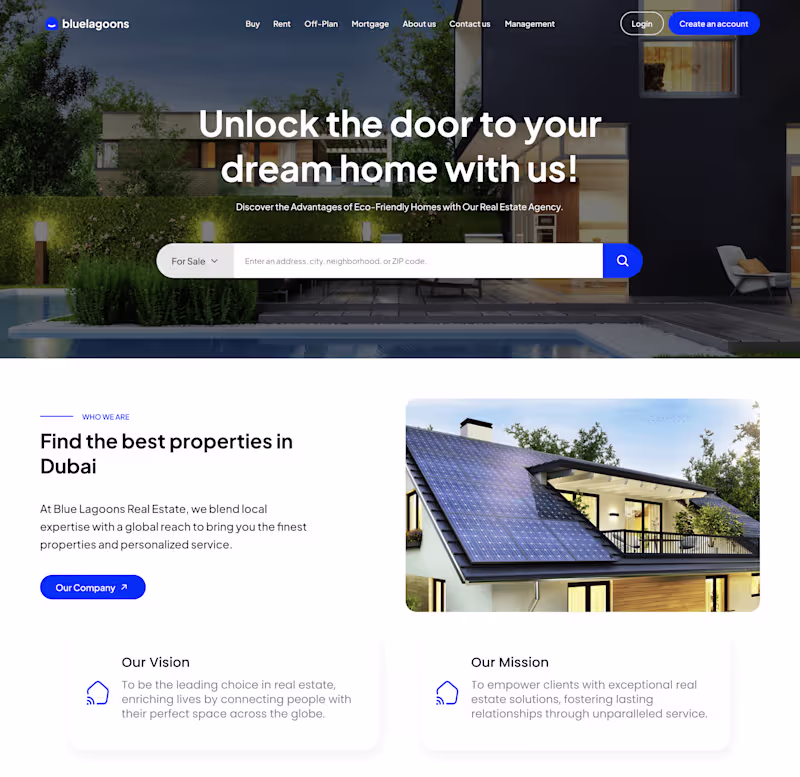 Cover image for Bluelagoons Real Estate