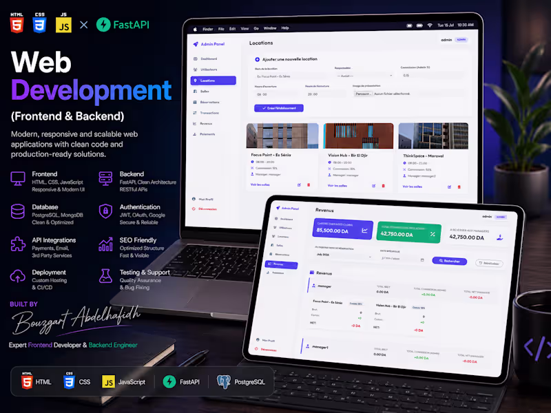 Cover image for Web Development (Frontend & Backend)
