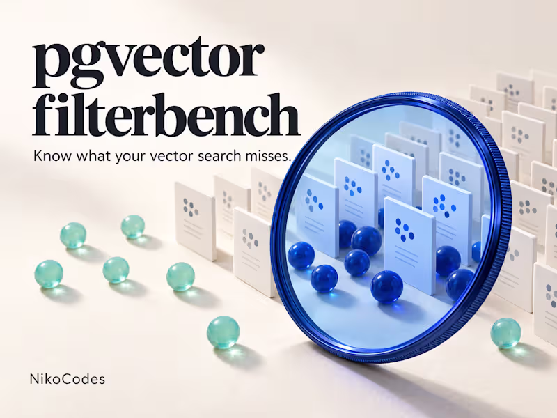 Cover image for pgvector-filterbench: Making Vector Search Measurable