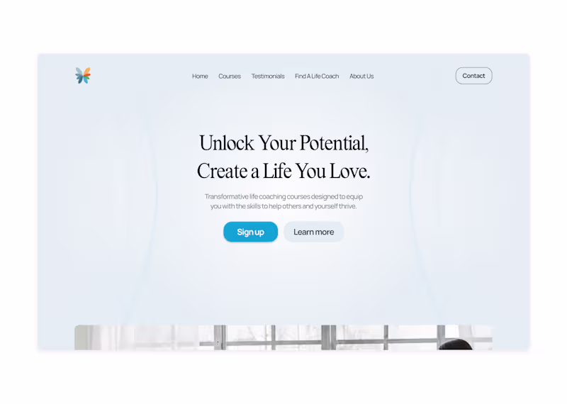 Cover image for 🦋 Life Coaching - Landing Page Redesign 