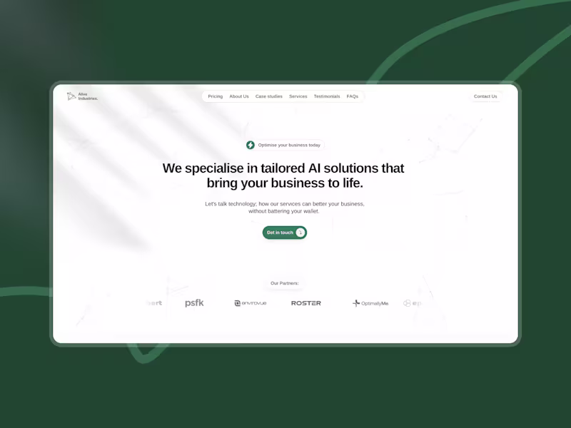 Cover image for Case Study: Alive Industries Website Redesign
Duration: 3 weeks