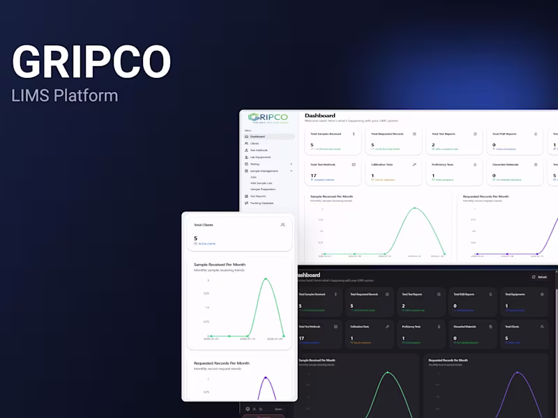 Cover image for Development of Gripco LIMS Platform