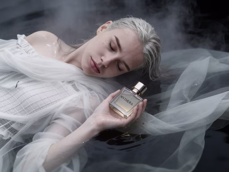 Cover image for NYTHERA: AI-Generated Cinematic Perfume Commercial Project
