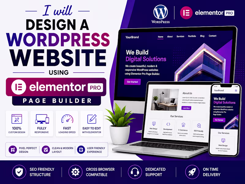 Cover image for Design your wordpress website using elementor or wp-bakery