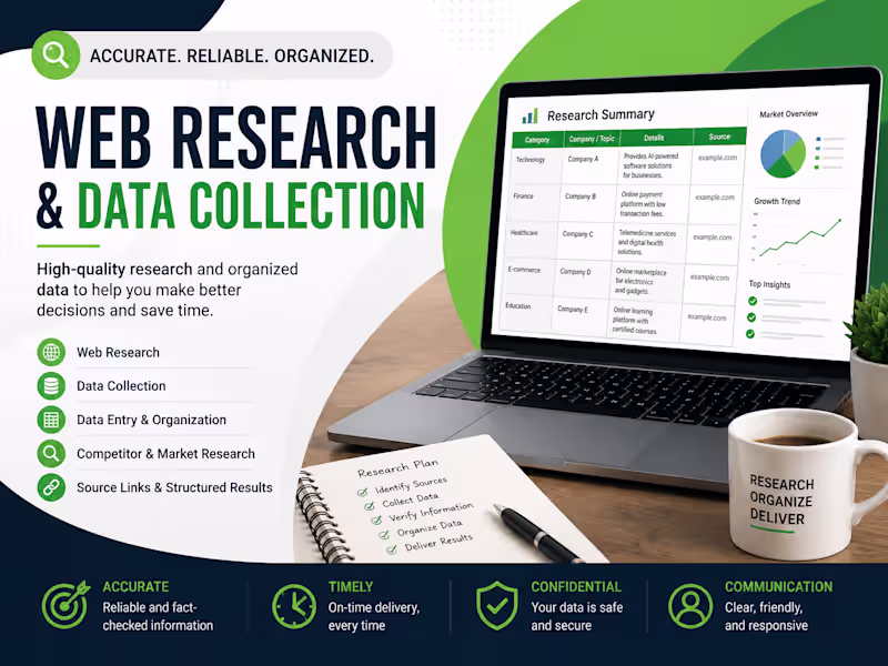 Cover image for Web Research & Data Collection