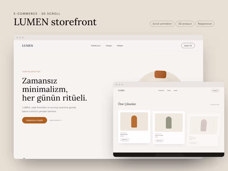 Cover image for Animated Landing Page or Storefront That Feels Premium