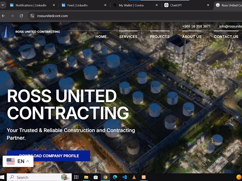Cover image for Ross united contracting Company