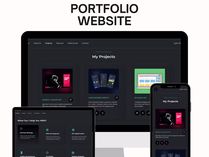Cover image for Portfolio – Showcasing a Full-Stack Developer’s Expertise