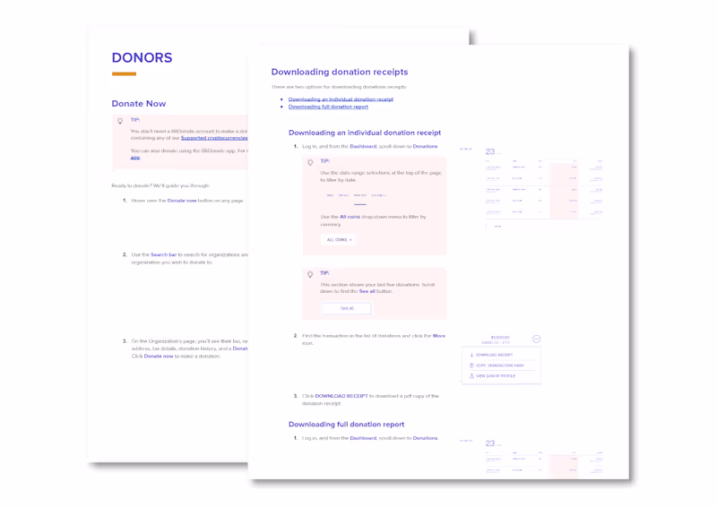 Cover image for BitDonate knowledge base