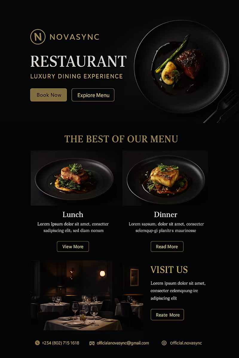 Cover image for High-Converting Restaurant Website Design