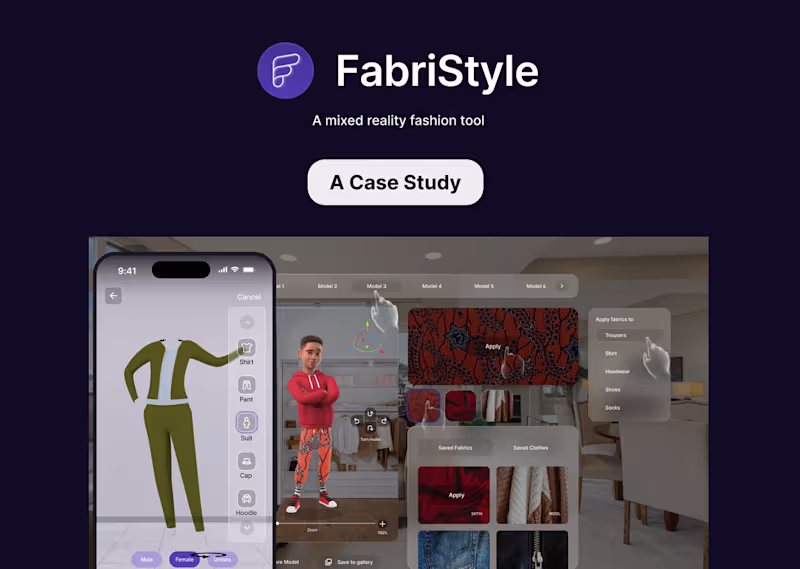 Cover image for FabriStyle- A Case study :: Behance