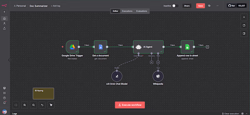 Cover image for This workflow automates the process of summarizing documents...
