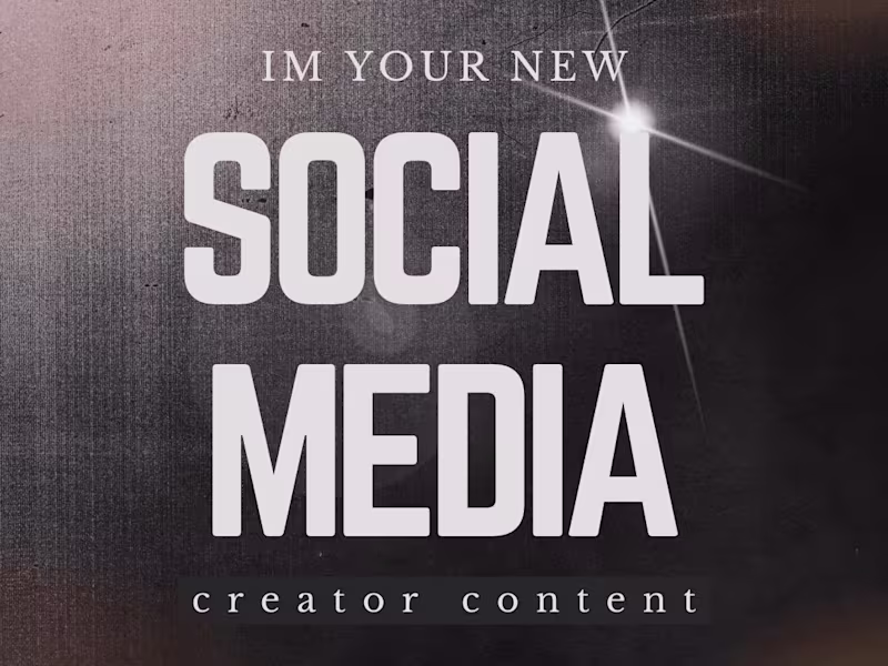 Cover image for Social media content creator 