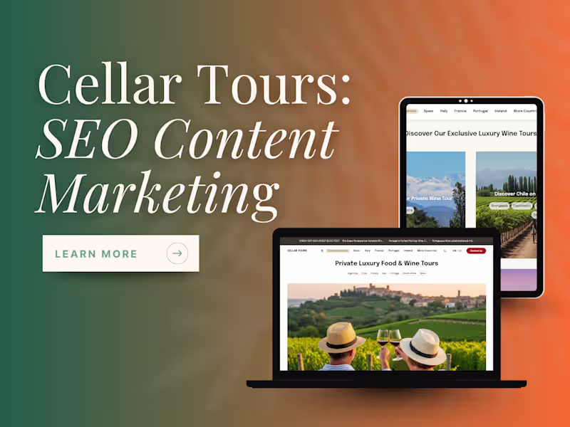 Cover image for SEO Content Marketing for Cellar Tours