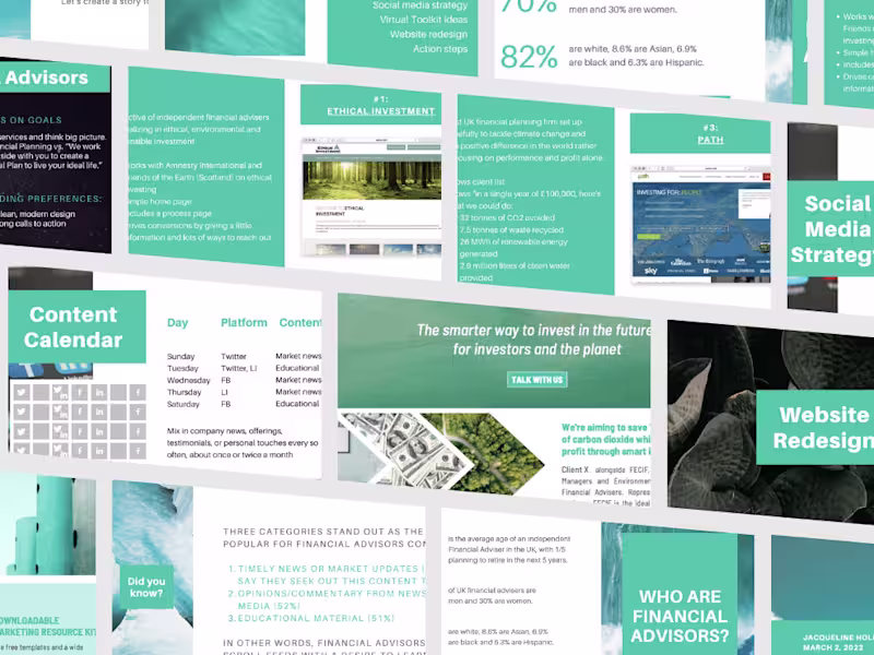 Cover image for UK Financial Advisor Marketing Consultancy Project