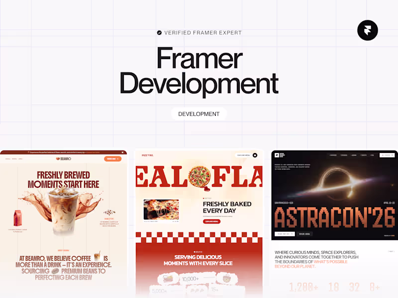 Cover image for Framer Landing Page Development