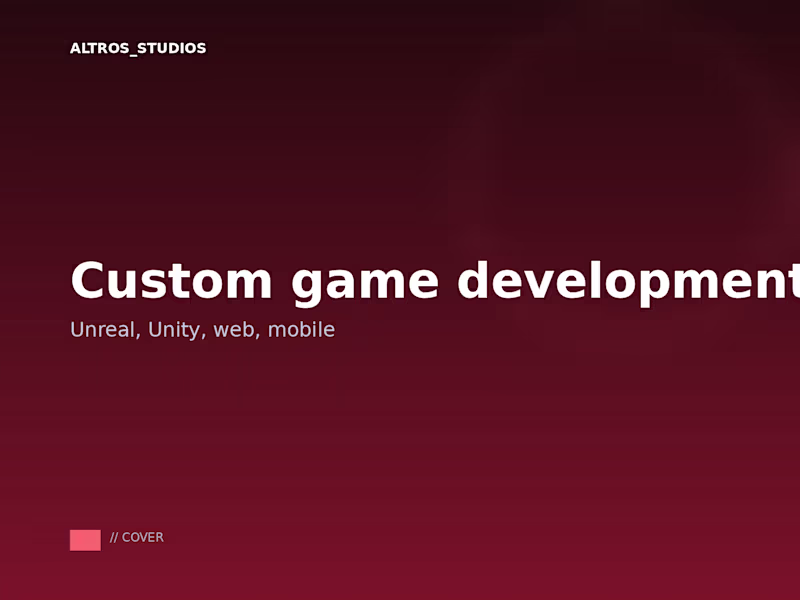 Cover image for Custom game development