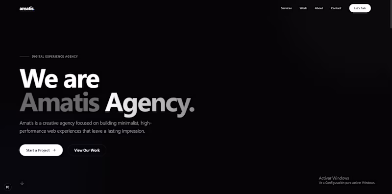 Cover image for Innovative Landing Page Design for Amatis Company Unveiled
