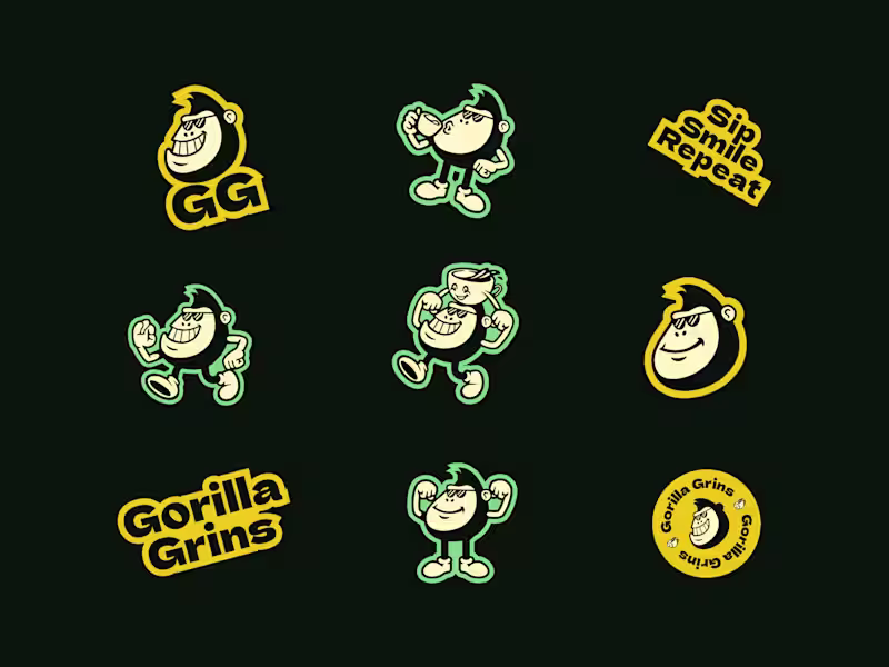 Cover image for Gorilla Grins 
Logo & Brand Identity Design