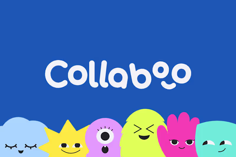 Cover image for The visual identity of Collaboo is designed to balance fun a...