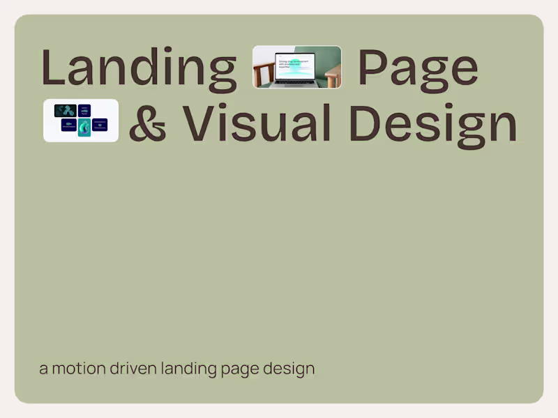 Cover image for Motion Driven Landing Page